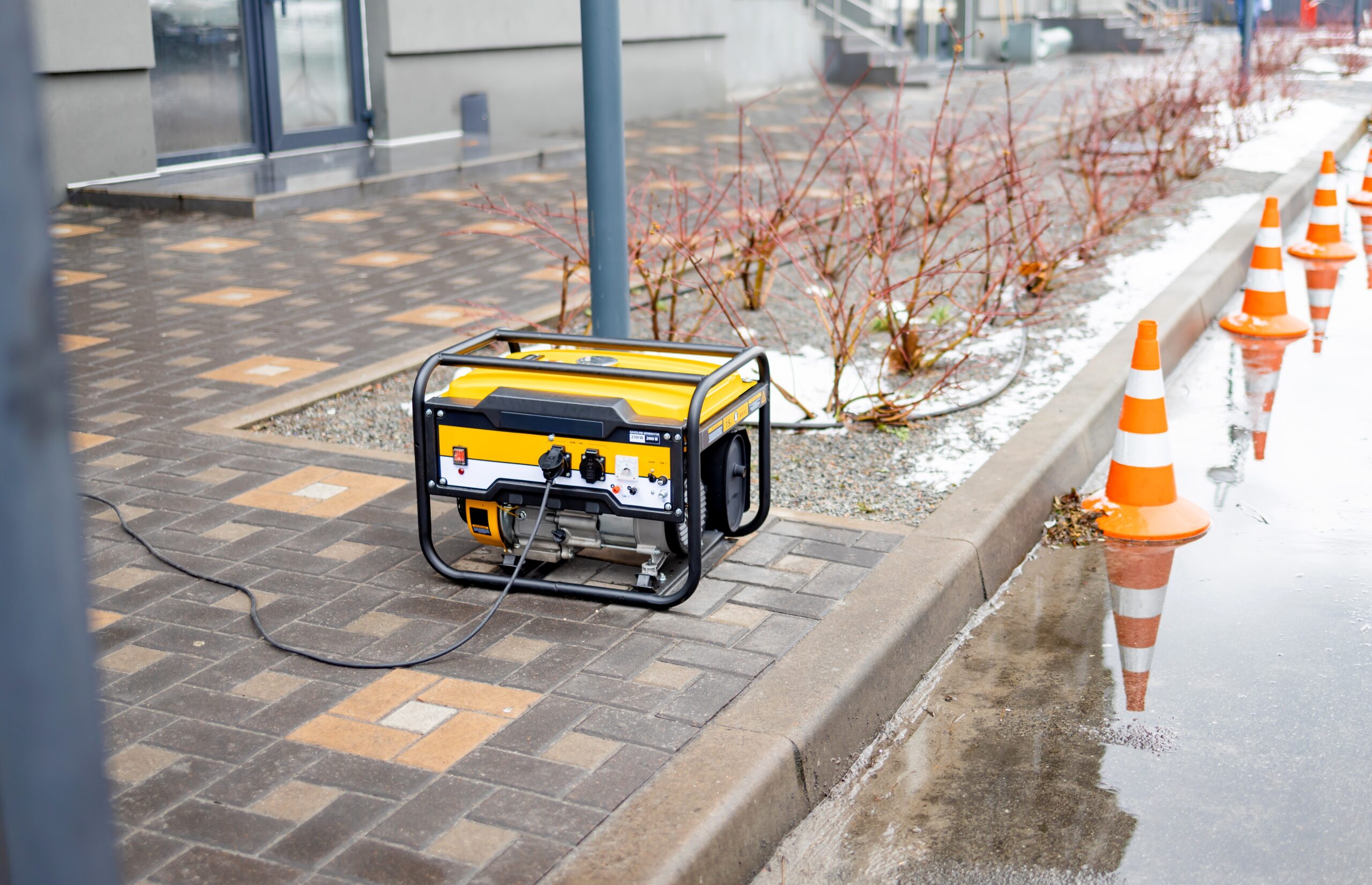 power-supply-generator-placed-on-street-sidewalk